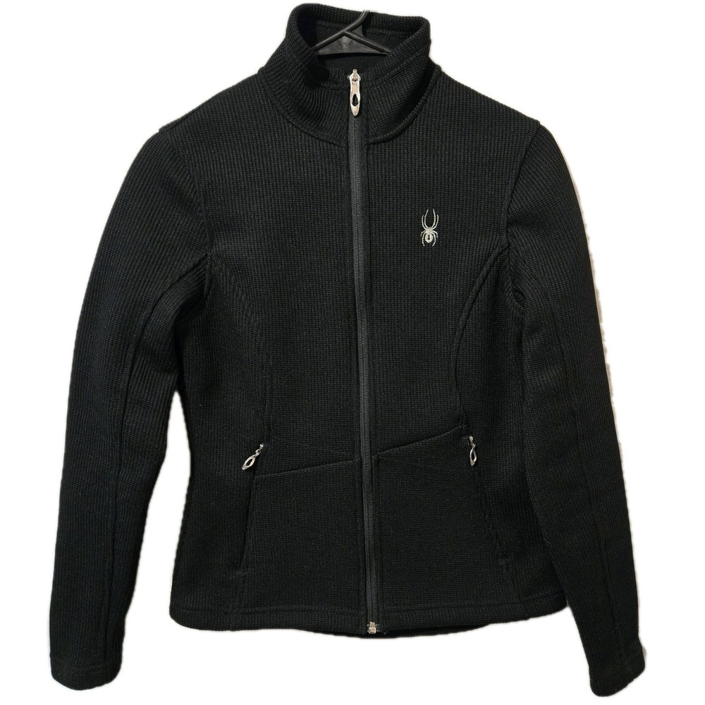 Spyder Women's Encore Black Full Zip Up Jacket Size Small